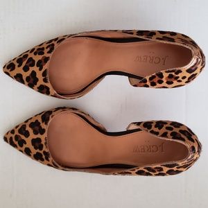 J. Crew Animal Print Heels Sz 8 GUC